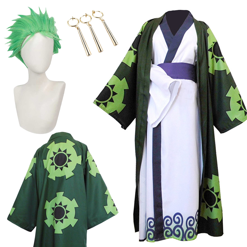 Men'S Accessories Clothing - Kostium Cosplay Wano Country Roronoa Zoro
