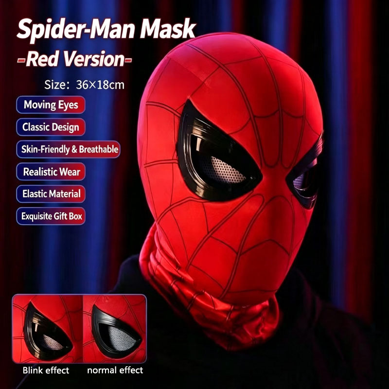 Men'S Accessories Clothing - Hełm Spider-Mana z ruchomymi oczami, fajny