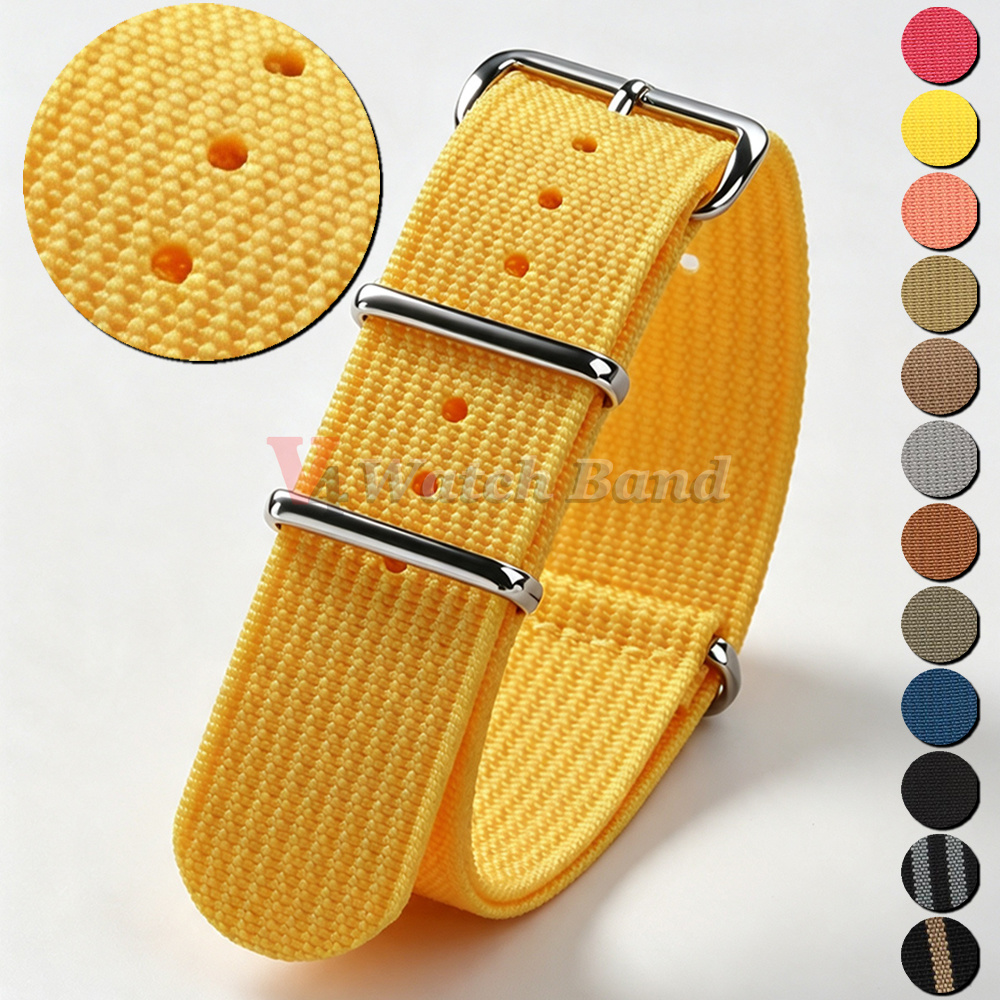 Men Accessories Ring And Bracelet - Pasek do zegarka nylonowy 18mm 20mm