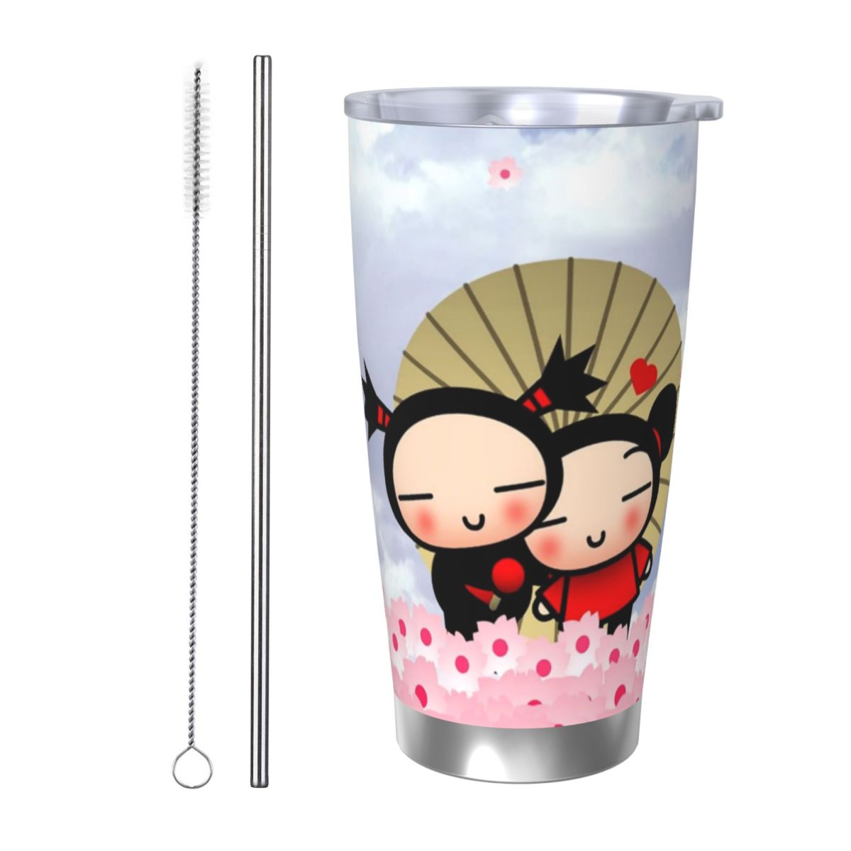 Uroczy kreskówkowy Pucca 20oz  – Flask Stainless Steel recenzja i cena