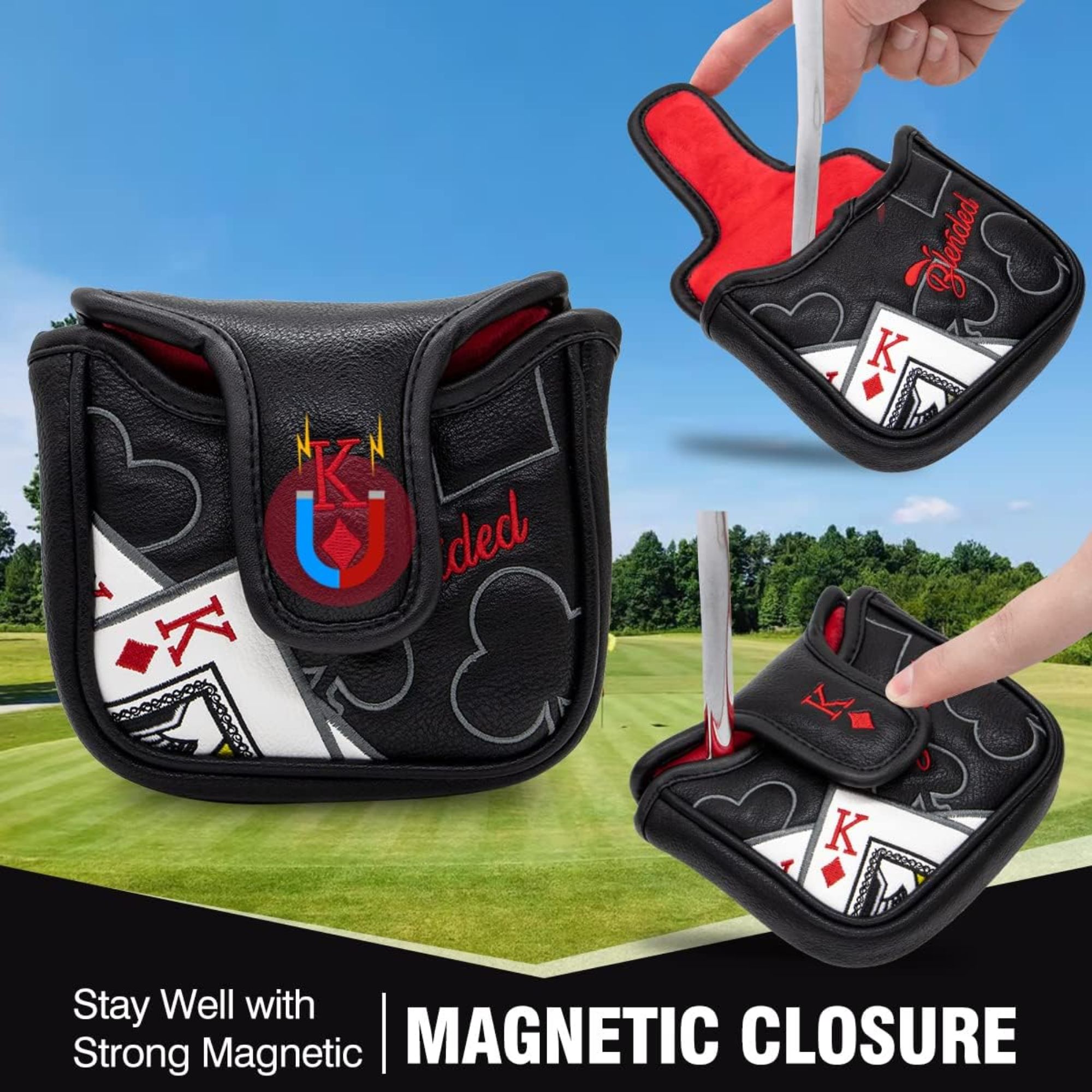 Putter z haftem Króla Kierów,  – Men Accessories Usa recenzja i cena