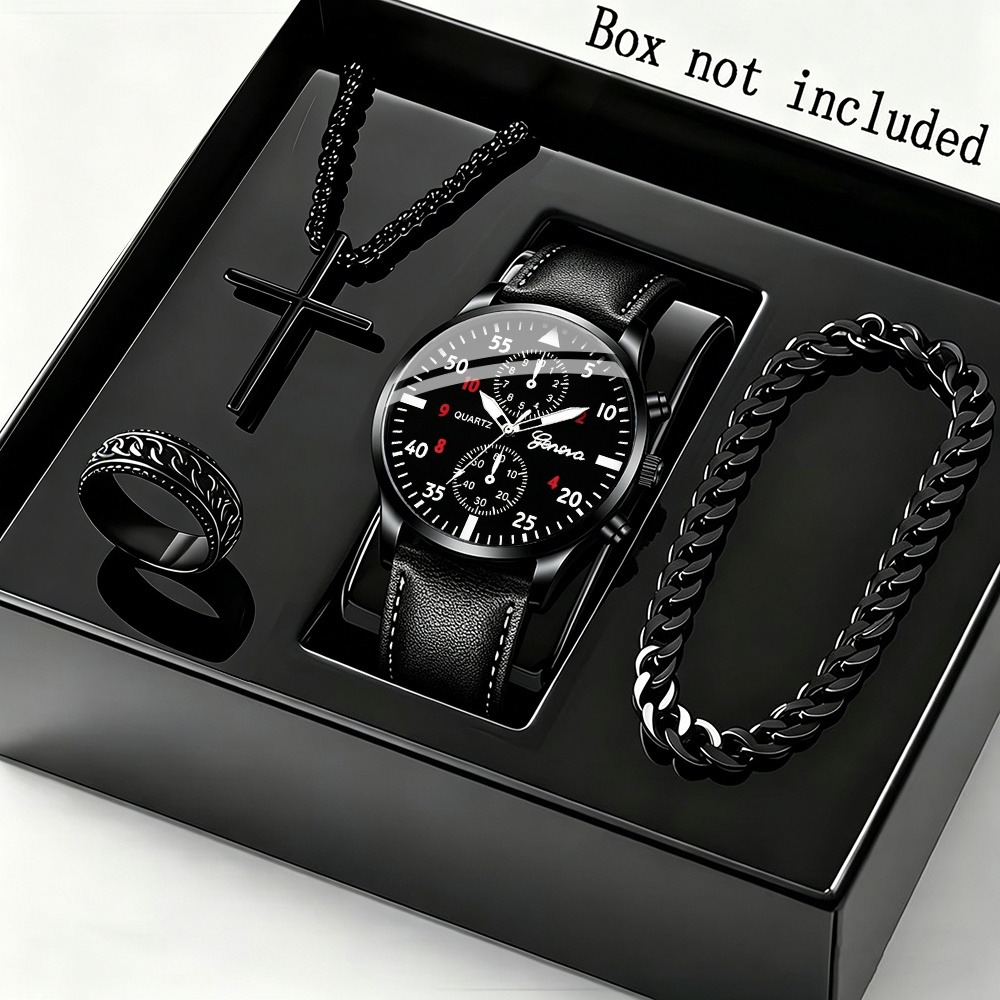 Elegancki zestaw 4-częściowy:  – Men Accessories Ring And Bracelet recenzja i cena