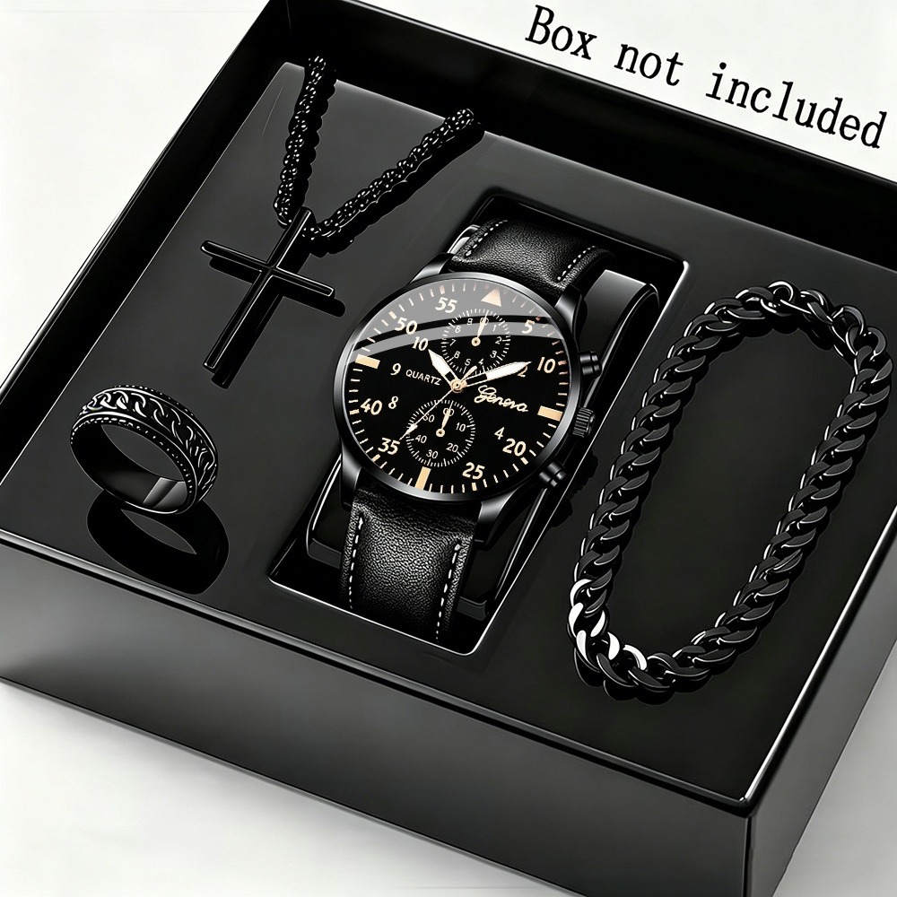 Elegancki zestaw 4-częściowy:  – Men Accessories Ring And Bracelet recenzja i cena