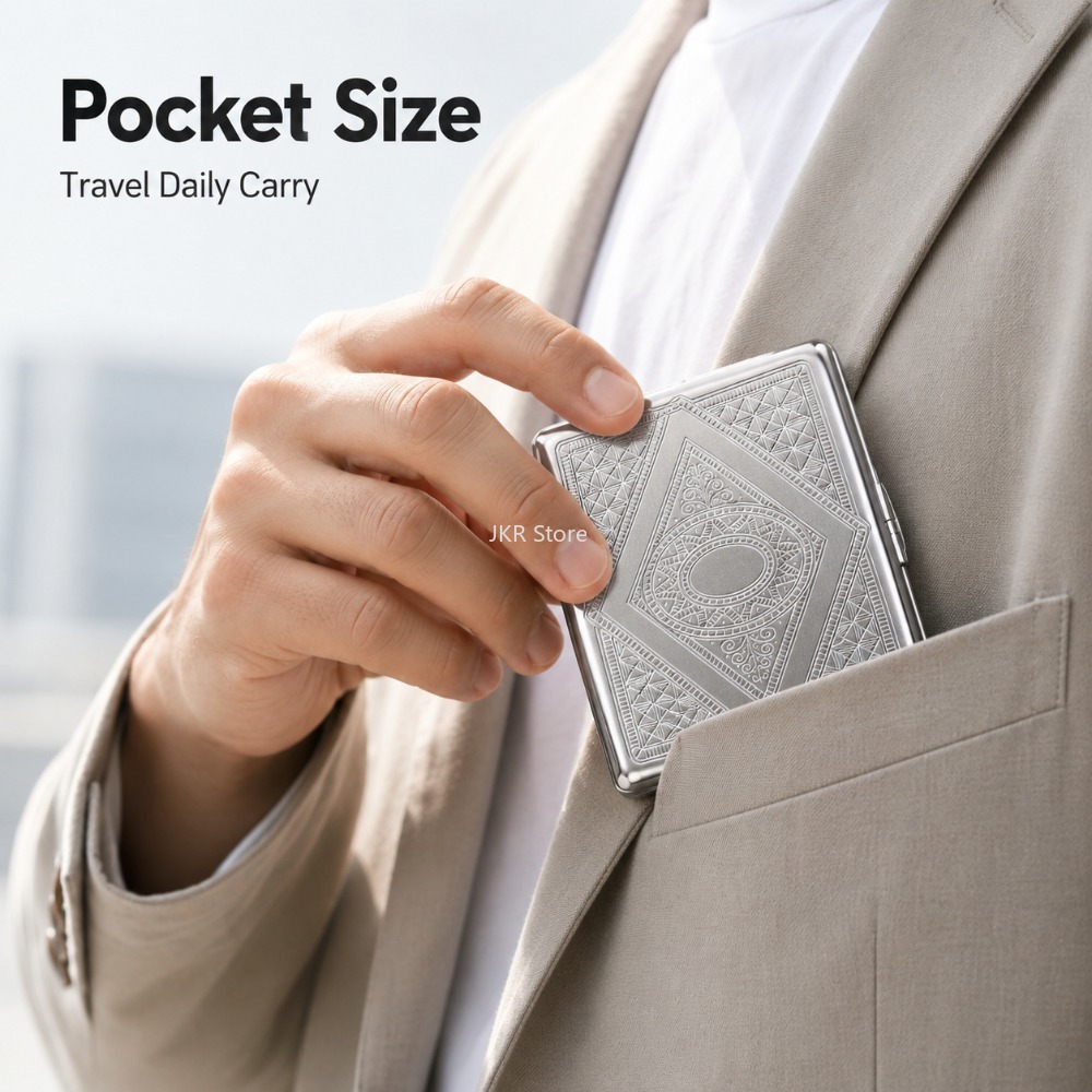 Pudełko na papierosy ze stali  – Men Accessories Usa recenzja i cena