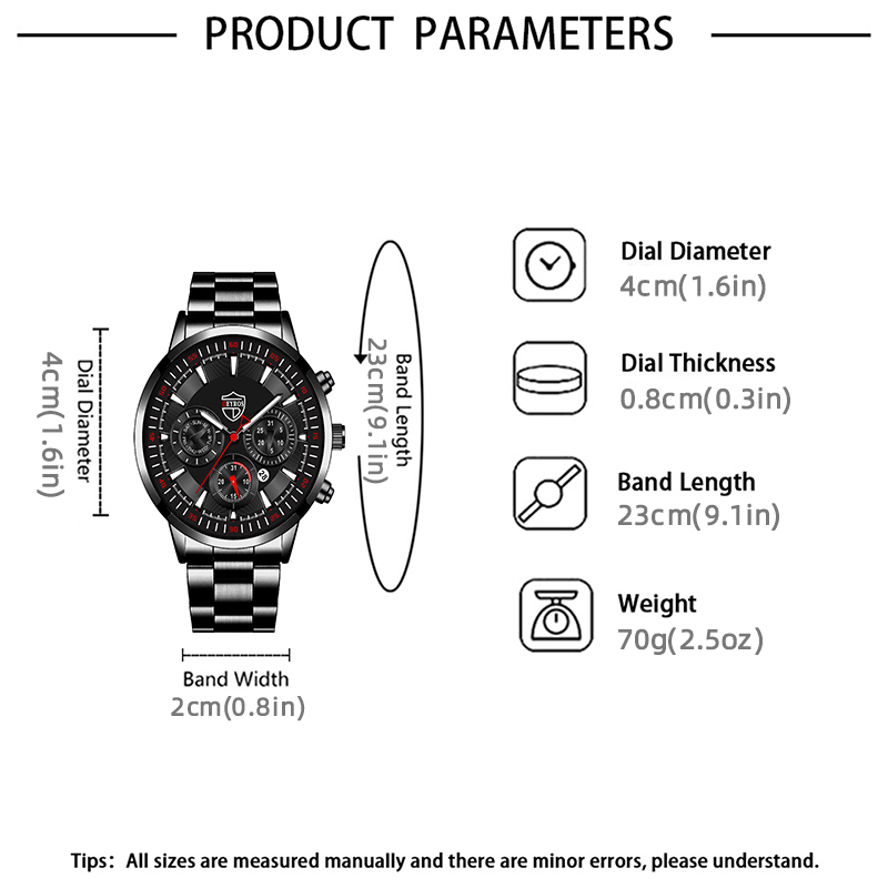 Modny zestaw zegarków męskich  – Men Accessories For Wrist recenzja i cena
