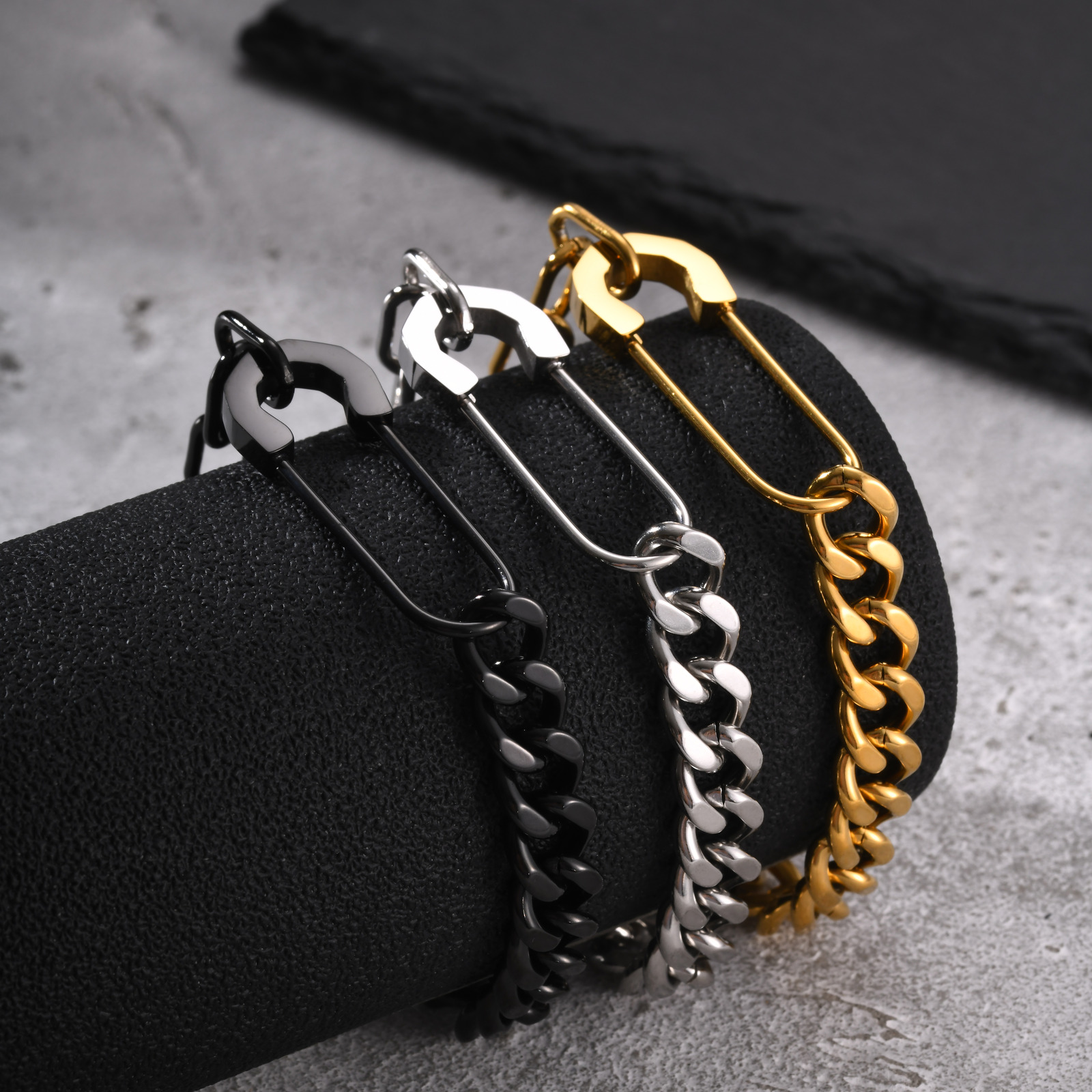 Bransoletka męska Vnox z ogniw – Men Accessories Ring And Bracelet recenzja i cena
