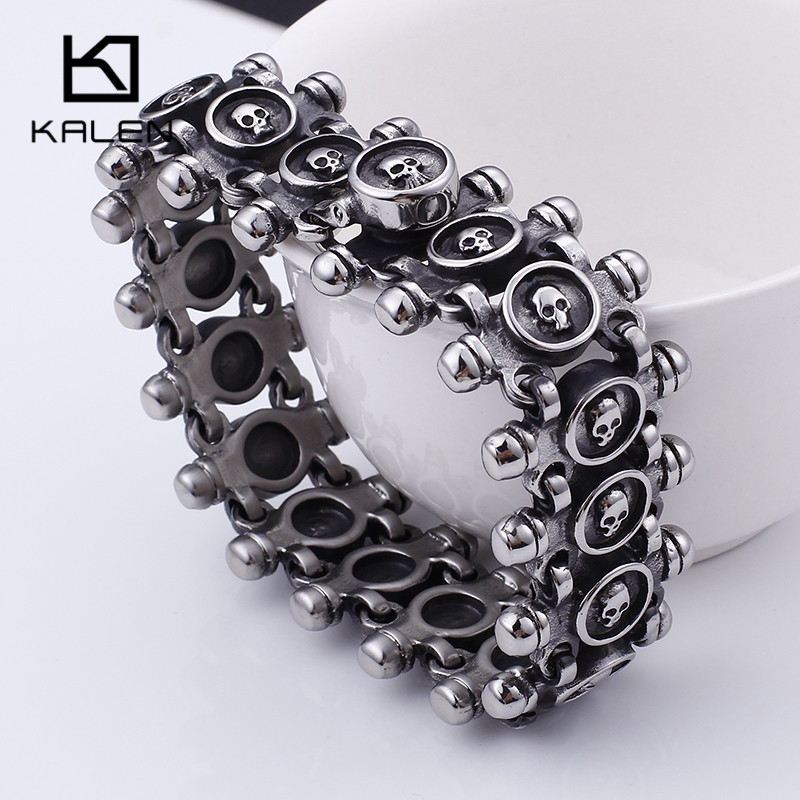 Bransoletki KALEN Punk Vintage – Men Accessories Ring And Bracelet recenzja i cena