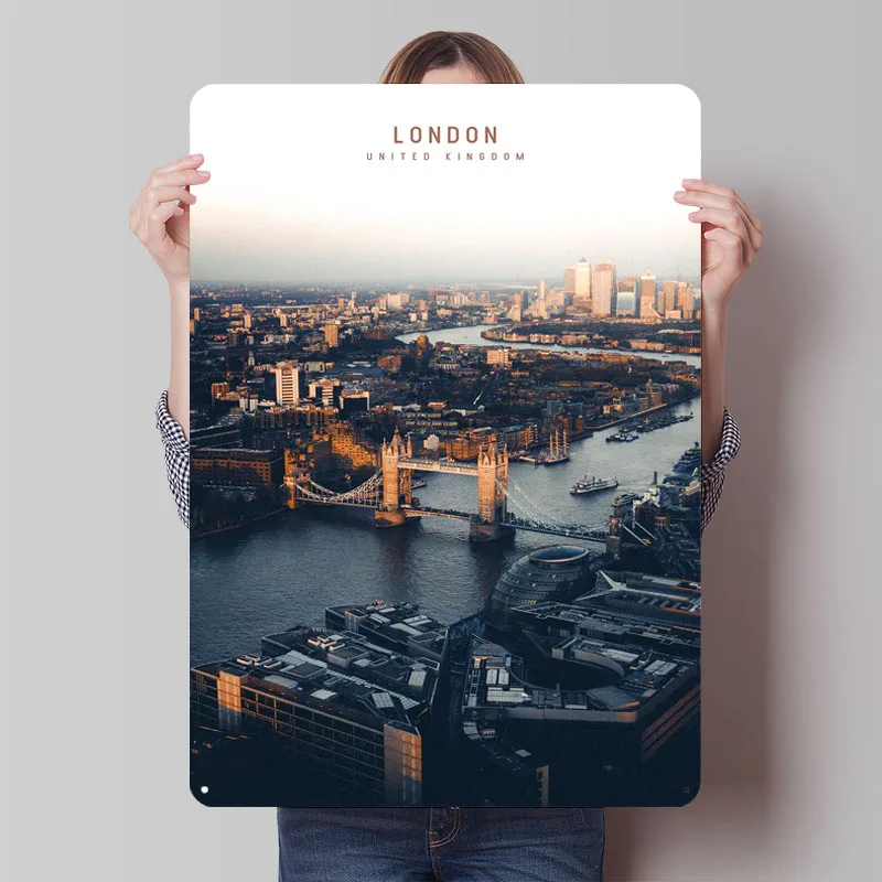 Metalowy plakat z Londynem, sł – Men'S Accessories London recenzja i cena