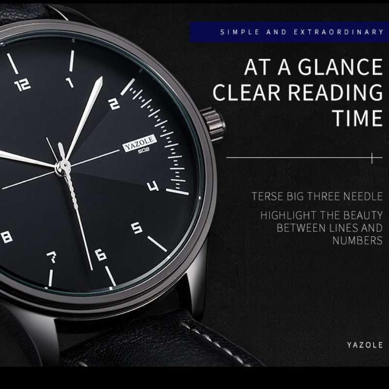 Zegarki kwarcowe YAZOLE dla mę – Men Accessories For Wrist recenzja i cena