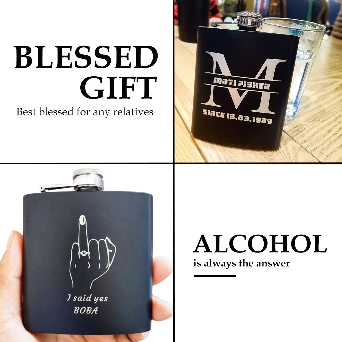 Personalizowana flakonik ze st – Flask Stainless Steel recenzja i cena