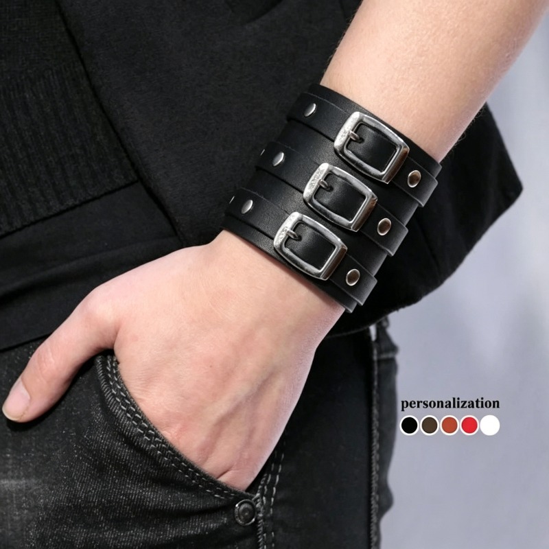 Skórzana opaska na ramię dla m – Men Accessories Ring And Bracelet recenzja i cena
