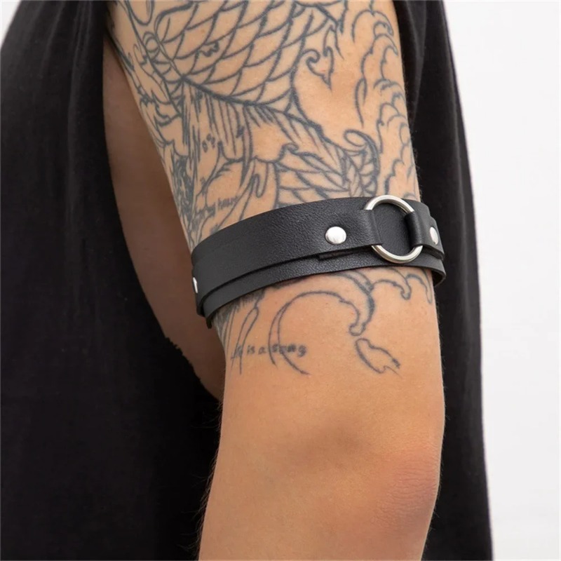 Skórzana opaska na ramię dla m – Men Accessories Ring And Bracelet recenzja i cena