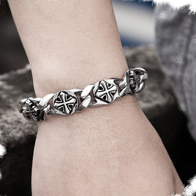 Trend Retro celtycki krzyż wzó – Men Accessories Ring And Bracelet recenzja i cena