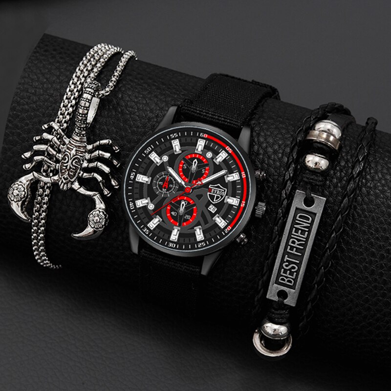 3 szt. Zestaw moda męska prost – Men Accessories For Wrist recenzja i cena