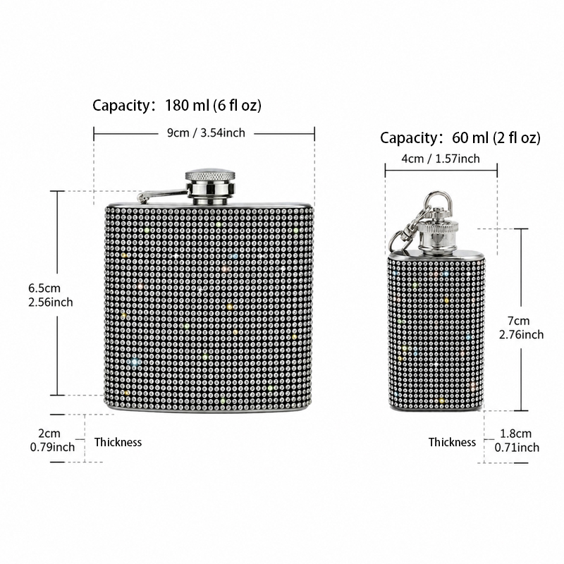 Przenośna kieszonkowa butelka  – Flask Stainless Steel recenzja i cena
